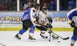 Tigers Captain Jason Silverthorn In Action Against Peterborough Phantoms, British Ice Hockey