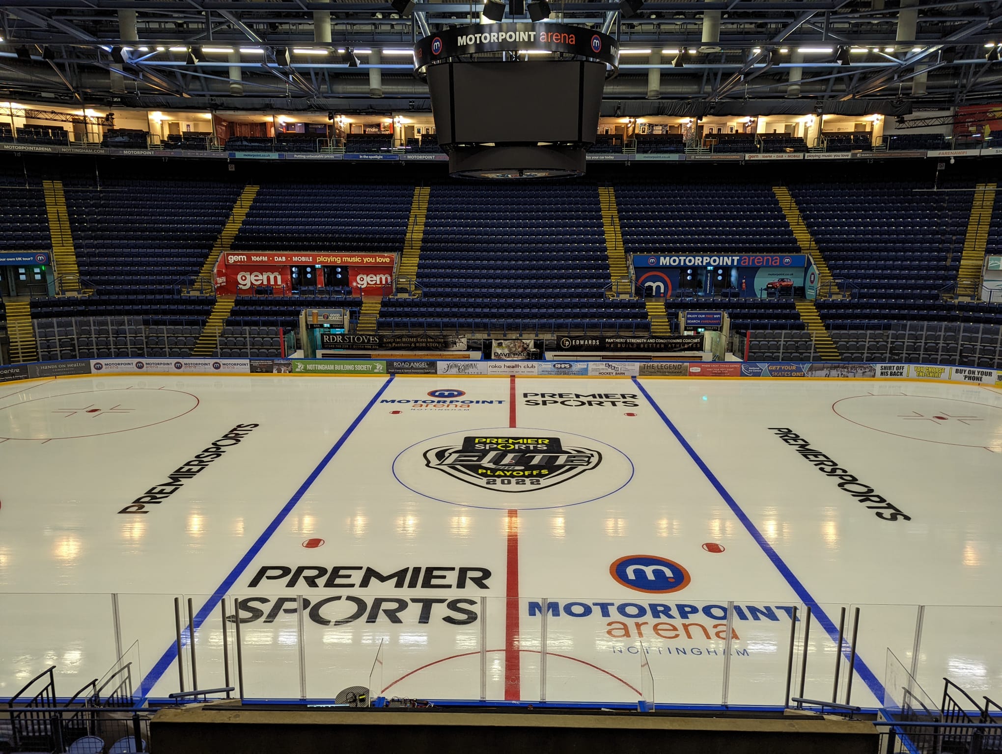 Nottingham's Motorpoint Arena is the centre of attention ahead of the 2021-22 Playoff Finals Weekend (Image: Elite League)