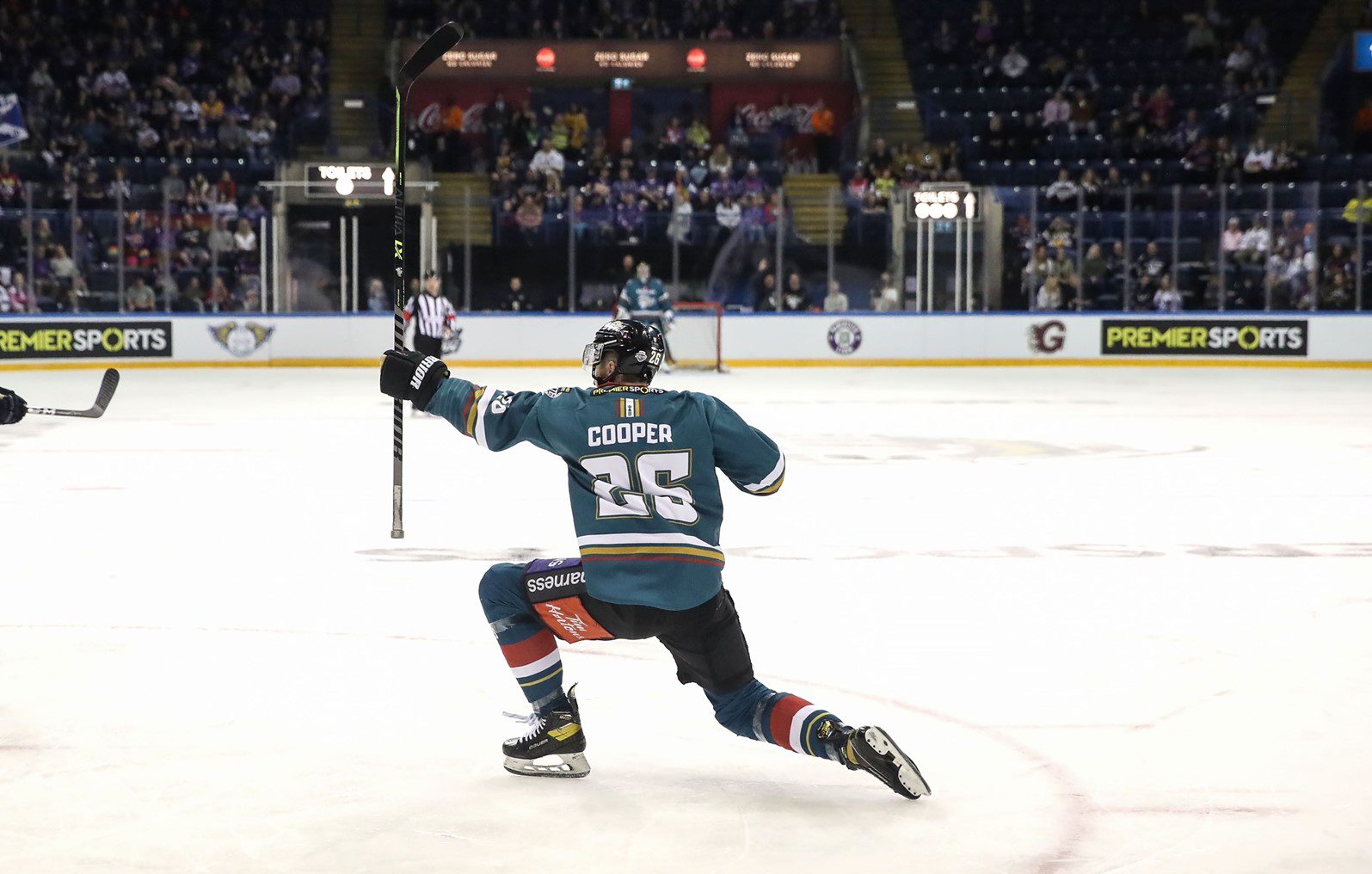Mark Cooper notched a remarkable hattrick to send the Belfast Giants to the 2021-22 Elite League Playoff Final (Image: William Cherry)