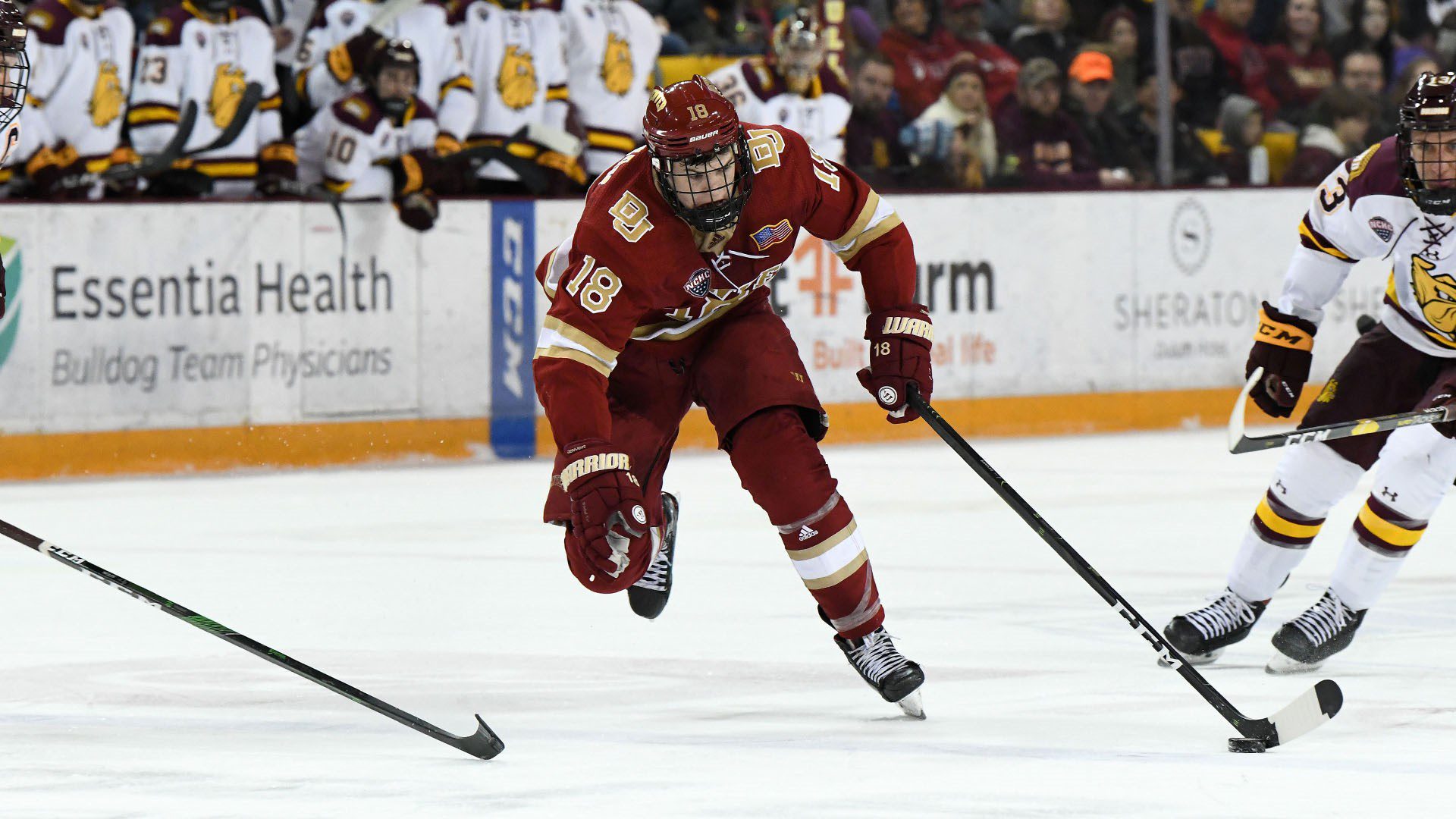 Ryan Barrow joins the Manchester Storm's 2022-23 roster after winning the NCAA with the University of Denver last term (Image: Denver Pioneers)