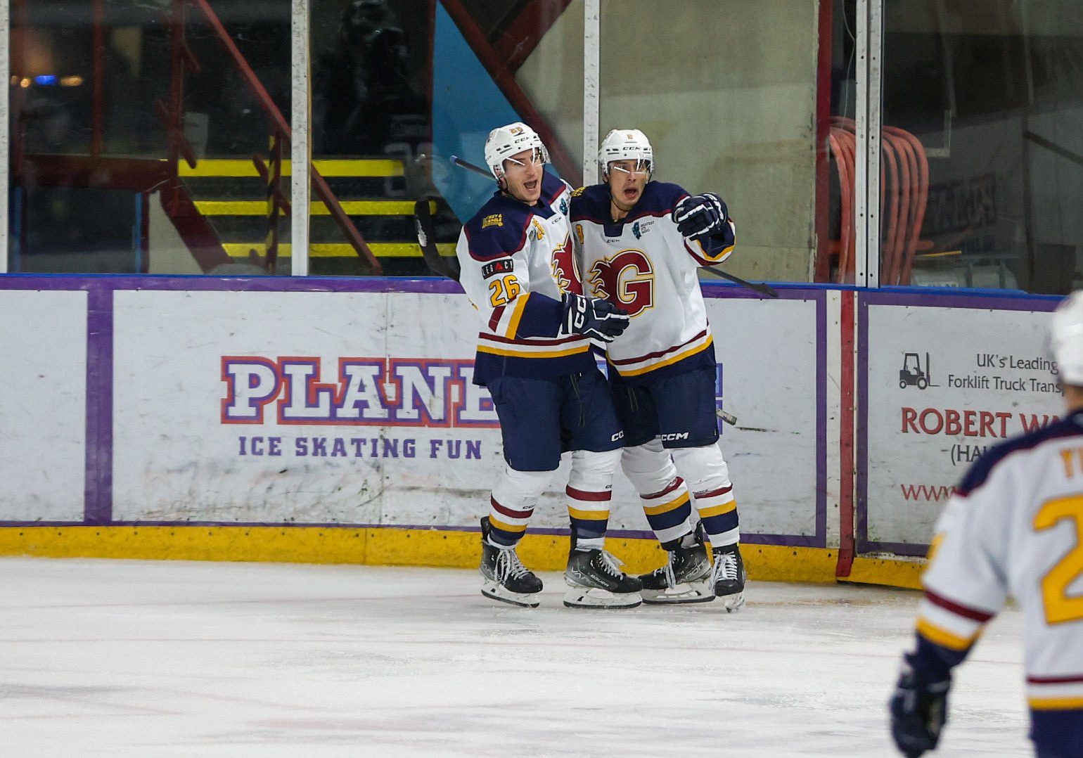The Guildford Flames scored four first period goals to down the Manchester Storm (Image: Mark Ferris)