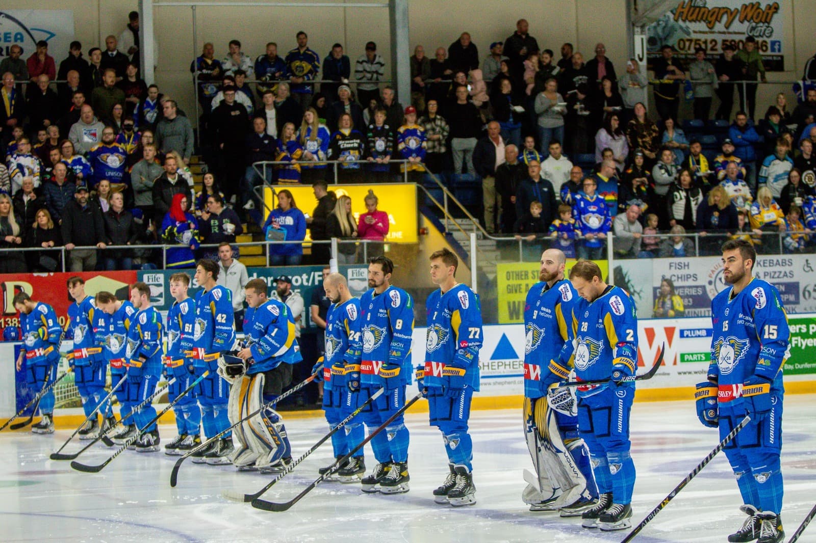 Shawn Cameron (right) scored a hattrick on his Fife Flyers debut (Image: Flyers Images)