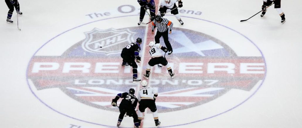 In the NHL's last visit to London, the LA Kings took on the Anaheim Ducks at the O2 Arena (Image: NHL)