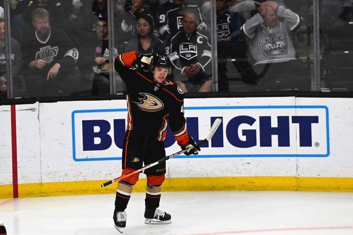 Trevor Zegras, Anaheim Ducks (Image: NHL)