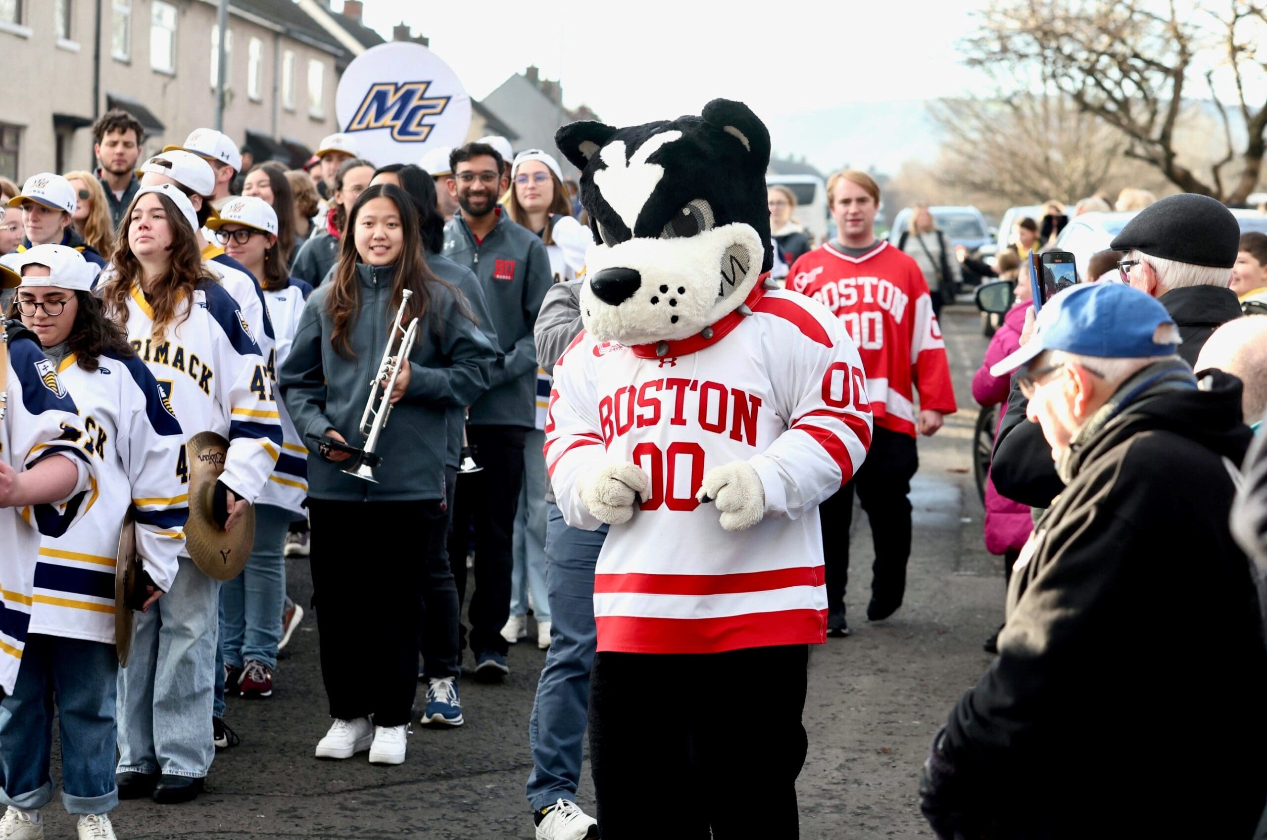 Friendship Four, Belfast | Boston University Pep Band, Carrickfergus Parade