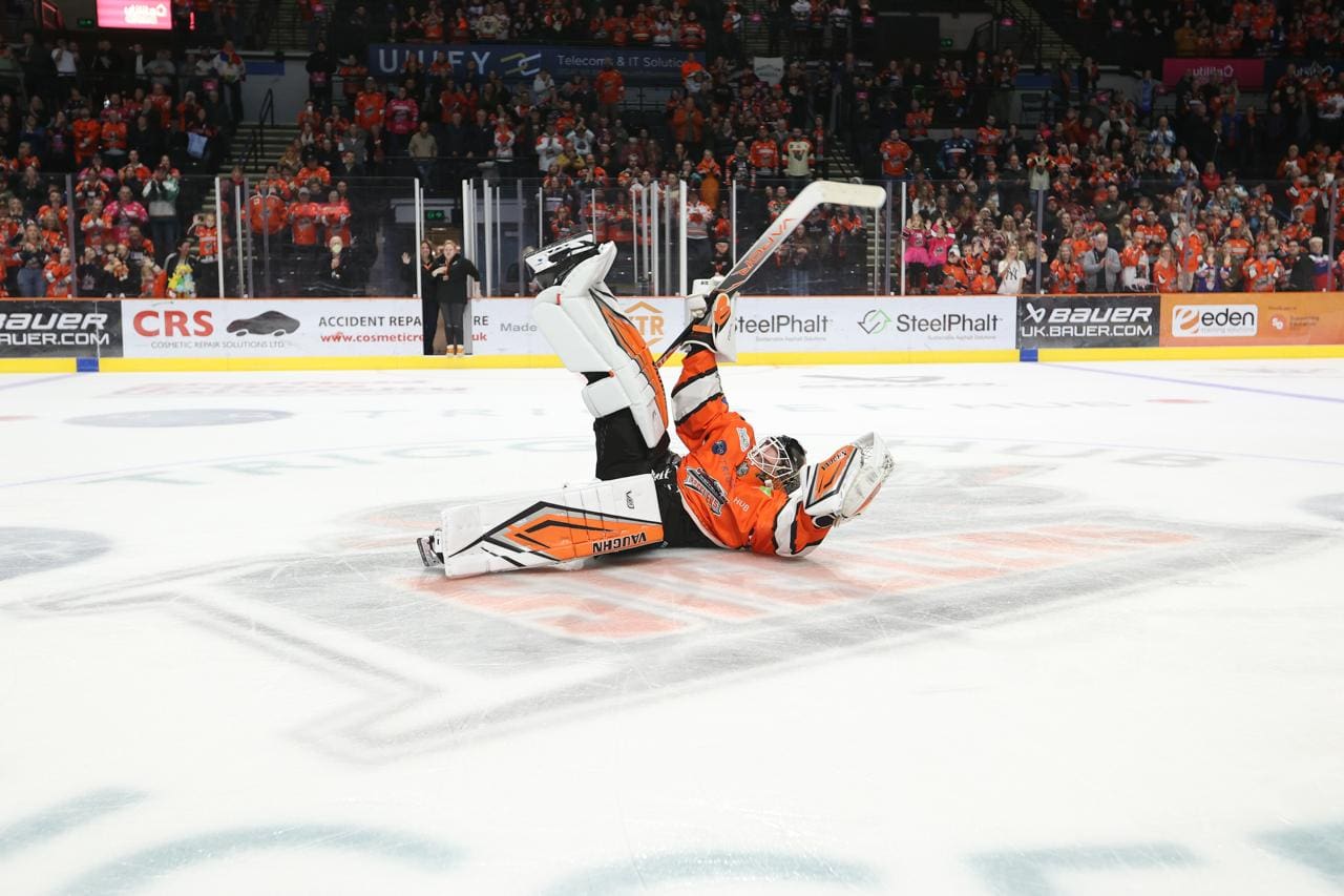 Eamon McAdam, Sheffield Steelers (Image: Dean Woolley) capitulate